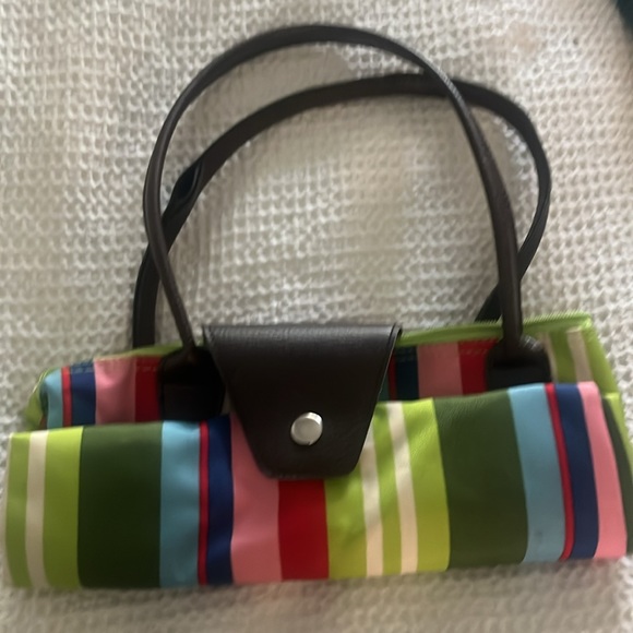 Universal Unisex Multicolored Striped Fold-up Bags by JoAnne Marie Designs - Picture 4 of 12